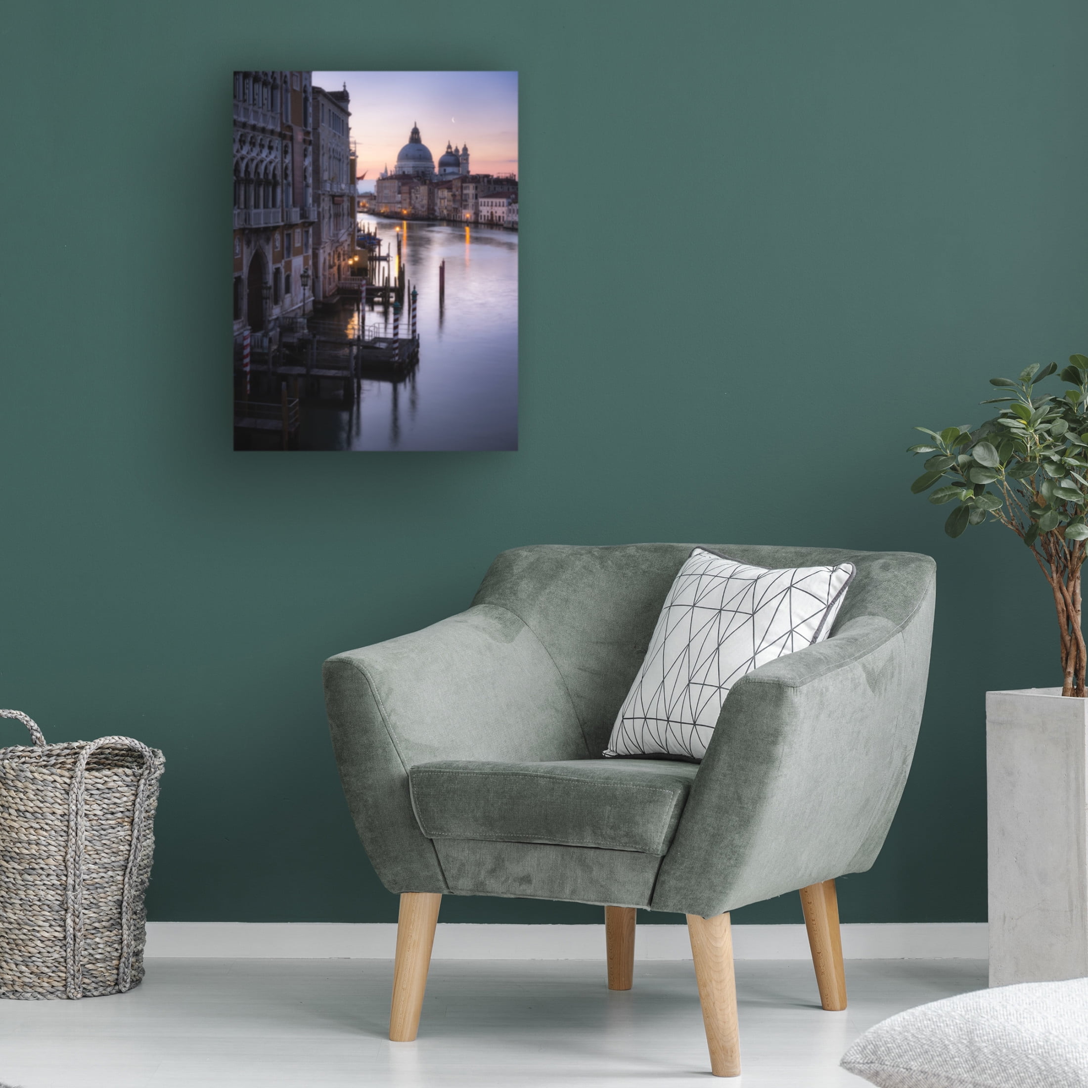 Trademark Fine Art Tomaz Klemensak  Venice, sunrise from the Academia bridge Canvas Wall Art