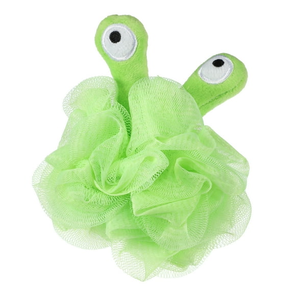 Vocoste 1 Pc Cartoon Bath Shower Loofah Sponge Body Puffs for Bathroom 5.51"x4.72" Green