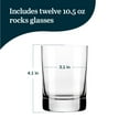 thumbnail image 2 of Libbey Modernist Rocks Glasses Set of 12, Classic, Straight Sided Glassware Drinking Glasses, Short Glass Cups for Cocktail Parties, Banquets, Events, 2 of 4