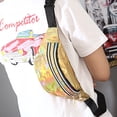 thumbnail image 3 of Riñonera deportiva impermeable y brillante con cinturón ajustable para fiestas rave, festivales, viajes y senderismo., 3 of 5