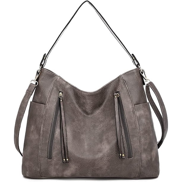 LHSHID Women’s Tote Handbag Large Shoulder Purse Leather Crossbody Handbag Roomy Work Bag