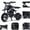 Black, variant on Mini Kid Dirt Bike,49 CC 2-Stroke Gas Bike for Off-Rode Tire,Max Load 160Lbs,Up to 20Mph,EPA Approved,38x22x27in