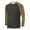 Bronze, variant on cocolona Mens UPF 50+ Sun Protection Shirts Crew Neck Long Sleeve Color Block T-shirts Workout Tops Fishing Hiking Running Athletic Shirts