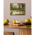 thumbnail image 5 of Drsoum Vintage Countrysid Rivulet Framed Wall Art Classic Retro Village Landscape Rustic Wall Prints Farmhouse Kitchen Bathroom Office Decor 8x10in Natural Framed, 5 of 6