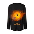 thumbnail image 5 of ZHYou Halloween Printed Tops for Women Casual Long Sleeves Crewneck Loose Fit Pullover Cute Shirts,Multicolor,Size XL, 5 of 8