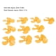 thumbnail image 2 of High quality 80mm four-blade propeller model propeller 2mm hole plastic, 2 of 5