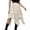 Beige, variant on Women's Skirt with Lace Trimmed Asymmetrical Elastic High Waist Layered Handkerchief Hem Skirt, Boho Gothic Flowy Skirt Perfect for Festival, Casual and Vintage Outfits