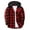 Red-Colorblock, variant on Boys Plaid Button Down Shirt Soft Hooded Flannel Shacket Jacket Kids Long Sleeve Fall Spring Christmas Clothes (15 Years, Red-Colorblock)