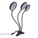 thumbnail image 2 of Lámpara LED de 45 W para cultivo de plantas con 3 cabezales y fuente de alimentación USB con clip para suculentas en interiores., 2 of 14