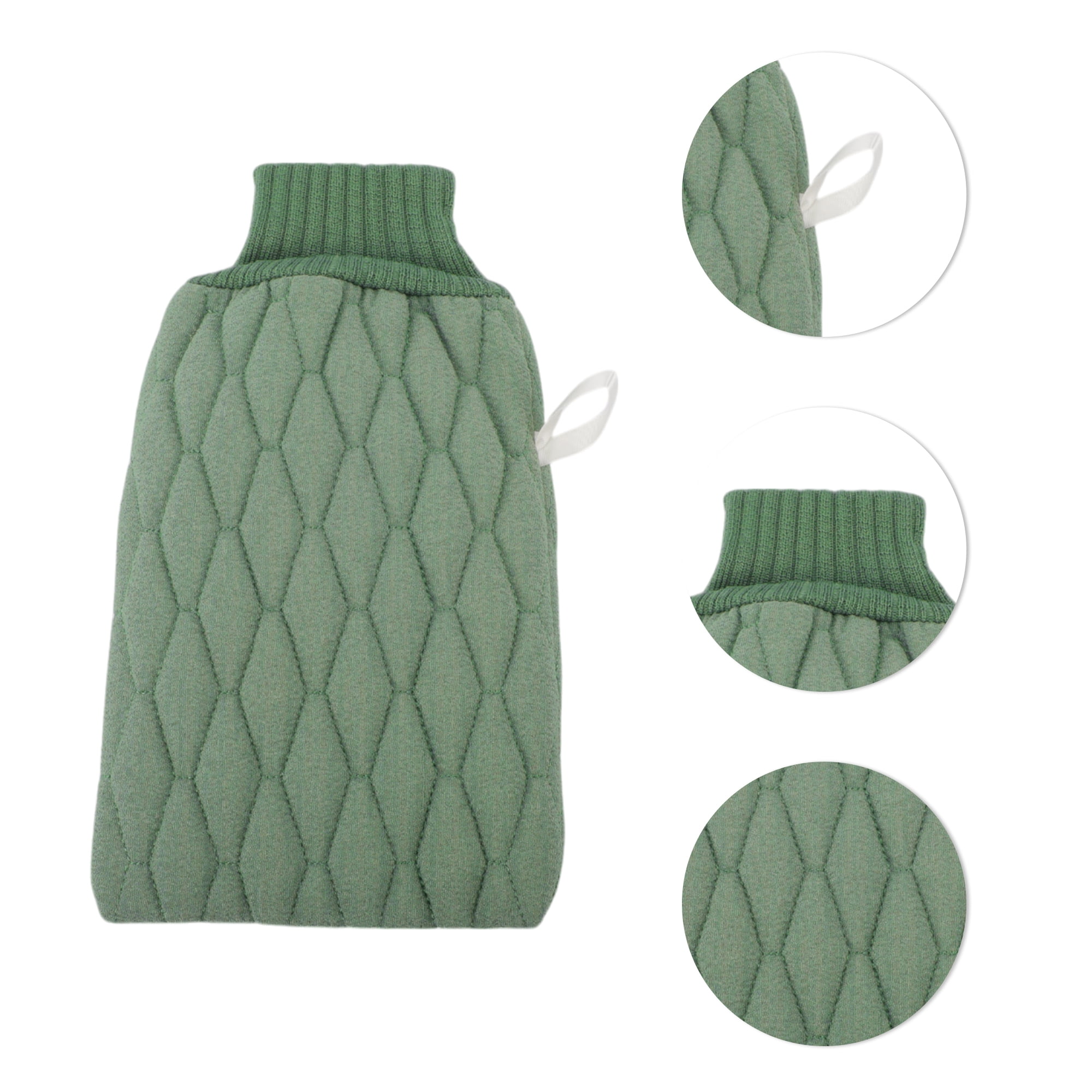 Unique Bargains Double-sided Bath Towel for Shower Room 5.51"x9.06" 1 Pc Green