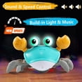 thumbnail image 4 of Crawling Crab Baby Toy - Infant Tummy Time Toys 3 4 5 6 7 8 9 10 11 12 Babies Boy 3-6 6-12 Learning Crawl 9-12 12-18 Walking Toddler 36 Months Old Music Development 1st Birthday Gifts, 4 of 5