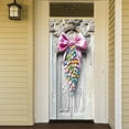 thumbnail image 5 of Luxcidy 1pcs Easter Door Cover, Happy Easter Door Cover Easter Bunny Front Proch Door Sign Banner, for Front Door Welcome Spring Easter Seasonal Hanging Decorations(70" X 35"), 5 of 7