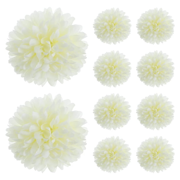 50 crisantemos artificiales para decoración de fiestas, bodas y eventos.