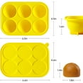 thumbnail image 3 of 2Pcs 6 Cavities Dog Treat Molds with Lid Compatible with Woof Pupsicle and Power Chewer Pupsicle, Silicone Molds for Dog Frozen Treats, Reusable Tray for Making Refill Treats for The Pupsicle Toy, 3 of 7