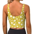 thumbnail image 4 of Uemuo Tulips Flowers Pattern Women's Sports Bra - High Impact Support, Breathable, and Comfortable Athletic Bra for Running, Yoga, and Workouts, 4 of 9