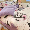thumbnail image 5 of Sanrio Cinnamoroll Kuromi My melody Hello Kitty, nueva y creativa sábana de algodón con estampado de dibujos animados y funda de edredón, juego de tres piezas, 5 of 5