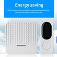thumbnail image 5 of Solar-Powered Wireless Doorbell - 52 Melodies, Remote Control, IP64 Waterproof, 300m Range, White ABS, Energy-Saving for Home/Office (Includes Host, Bell, Mounting Kit), 5 of 7