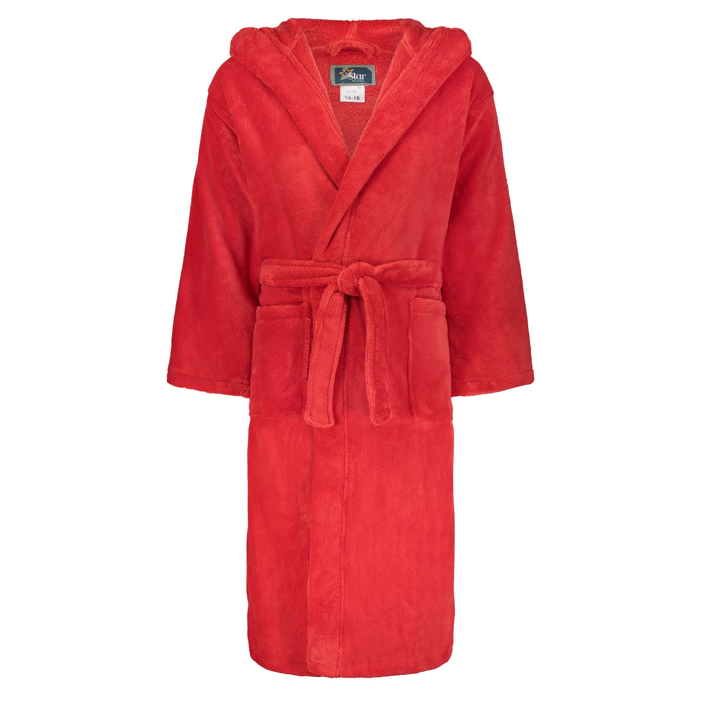 Little Boys Girls Plush Bathrobe Unisex Toddler Kids Robe Pajamas Sleepwear