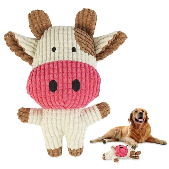 PUMYPOREITY Stuffed Dog Chew Toys, Squeaky Plush Dog Chew Toys, Stuffed Animal Dog Squeaky Toys, Soft, Tough, Reinforced Seams