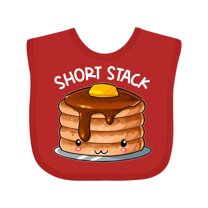 Inktastic Short Stack Cute Pancake Breakfast Boys or Girls Baby Bib