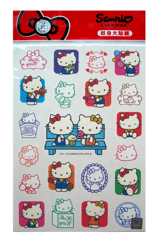 Hello Kitty Temporary Tattoos Sanrio Hello Kitty Tattoos