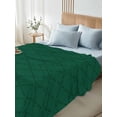 thumbnail image 4 of Dark Green Plaid Full Size Flat Sheet, Wrinkleproof & Fadeproof Cooling Flat Bed Sheet Only, Country Vintage Abstract Striped Lattice Breathable Soft Bedding Top Sheets 81 x 96 Inches, 4 of 8
