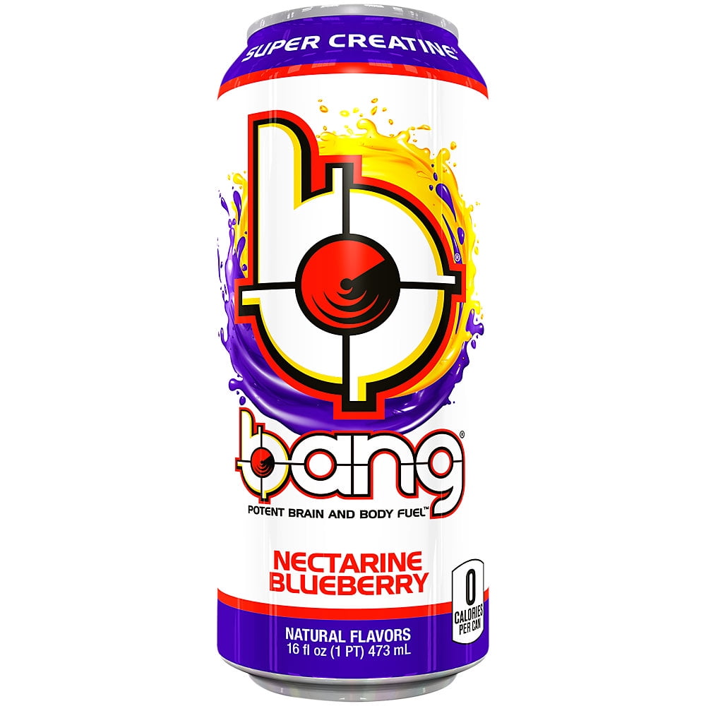 Buy Bang Energy Drink with CoQ10 Creatine Nectarine Blueberry 12 Drinks