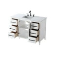 thumbnail image 6 of Elegant Lighting VF29348WH Millie 48" Free Standing Single Basin Vanity Set - White, 6 of 7