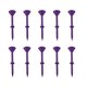 thumbnail image 2 of Pack de 10 clavos no limitantes de vidrio de golf – Soporte de plástico para tees de golf, PE de baja resistencia, diseño curvo duradero, soporte estable para la bola, surtido multicolor, 2 of 6