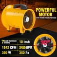 thumbnail image 2 of iLIVING 10 inch Utility Blower Exhaust Warehouse Ventilator Fan, 350W, 3450RPM, 2 of 7