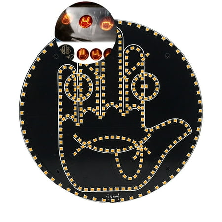 WNFJR Road Mate Hand 4 Emojis and 4 Gestures Finger Flicker Car Hand Light with Remote Funny Road Rage LED Sign for Car Light Up Hand for Car Window Fun Car Gadgets for Men