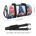 thumbnail image 4 of Gaeub Cute Gnomes in USA1 Lightweight Travel Cylinder Bag Gym Tote Bag Sports Training Duffle Bag with Pockets and Straps, 4 of 8