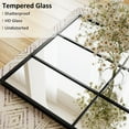 thumbnail image 5 of Easy4Home 25"x69" Rectangular Full Length Windowpane Mirror Decorative Floor Mirror Wall-Mounted, Black, 5 of 6