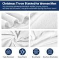 thumbnail image 3 of Halloween Throw Blanket for Women Men Spooky Basket Stuffers Blanket for Boyfriend Girlfriend Christmas before Nightmare Throw Blanket Wife Husband Christmas Valentine Bedding Gifts for Her 50x60, 3 of 6