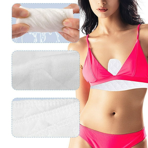 Cotton Under Bra Liners: Reusable Sweat Absorber Pads (Odor Control, Moisture Wicking) – Breast Protectors/Guards, Boob Inserts for Underarms, Tummy, Postpartum & Plus-Size,White,6x17"