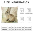 thumbnail image 6 of JRXY  Forest Animals Pillow Covers Deer Fox Rabbit Bear Decorative Pillows Case Outdoor for Couch Sofa Room Home Decor,Set of 2 White, 6 of 6