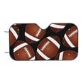 thumbnail image 7 of Goofa Brown Football On Black Printed Car Windshield Sunshade,Foldable Reflective Sun Visor,UV Protection Heat Blocker Sunshade,Car Cooling Accessory-Medium, 7 of 7