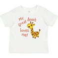 thumbnail image 3 of Inktastic My Great Aunt Loves Me- Cute Giraffe Boys or Girls Baby T-Shirt, 3 of 5