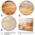thumbnail image 3 of Designart "Sands Desert Egypt Ancient painting II" Egypt Floater Framed Wall Decor, 3 of 7