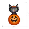 thumbnail image 2 of Airblown Yard Inflatables Halloween Light Green Eyed Black Cat in Jack o' Lantern SM, 2 of 6