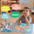 thumbnail image 3 of Tablero de dibujo LED YONHAN 16 recargable para niños con soporte, 3 of 8