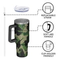 thumbnail image 4 of 40oz Tumbler with Handle and Straw, Vacuum Insulated Stainless Steel Travel Mug, Fits Car Cup Holder, Camo Print, 4 of 6