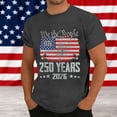 thumbnail image 2 of FUZHIQ Men's 250th Anniversary T-Shirt 1776-2026 Vintage American Flag Short Sleeve Crew Neck Casual Tee,XXXXL, 2 of 5