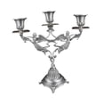 thumbnail image 3 of Candelabro para velas cónicas, candelabros de 3 brazos, candelabro de mesa para decoración de chimenea de boda y festival, 3 of 9