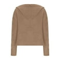 thumbnail image 5 of Aobny Long Sleeve Teacher Sweater Cardigan Cable Knit Chunky Beige Shirt Open Front Women Y2k Tops for Women,S, 5 of 6