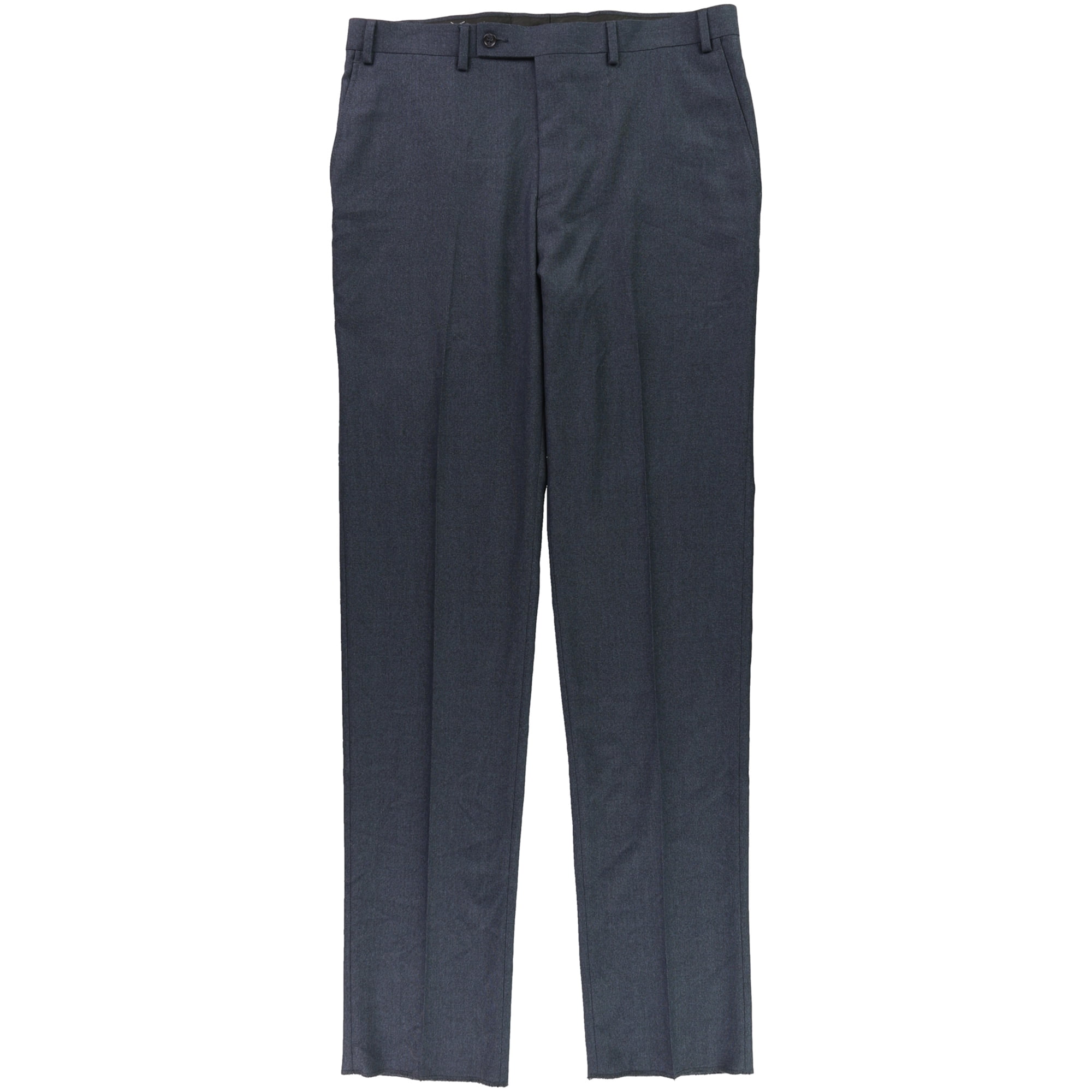 Andrew Fezza Mens Solid Heather Dress Pants Slacks, Grey, 35W x ...
