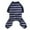 bleu, variante sur Vêtements pour Animaux Quatre Saisons Pyjamas Chauds avec Manches Coton Doux et Confortable Motifs Simples à Rayures en Blocs de Couleur