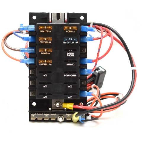 Lund Boat Fuse Block 2331876 | 14 Position 3 3/8 x 6 3/8 Inch