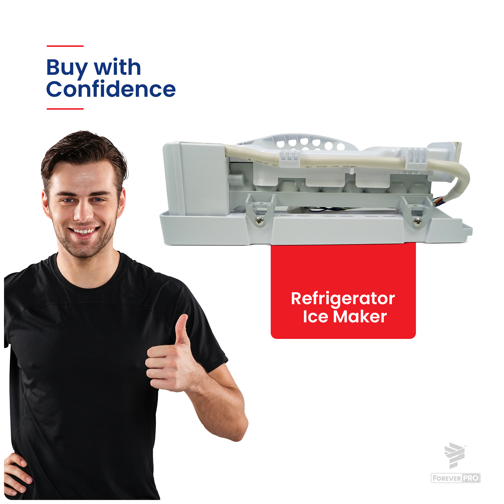 SUPPLYZ Direct Replacement for Samsung DA97-07365G Refrigerator Ice Maker Assembly