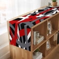 thumbnail image 6 of Table Runners 72 Inches Long Dress Scarves, Red Black Geometric Farmhouse Kitchen/Dining Table Runner, Coffee Tablerunners, Modern Art Abstract Grey Line 16x72 Inch, 6 of 9